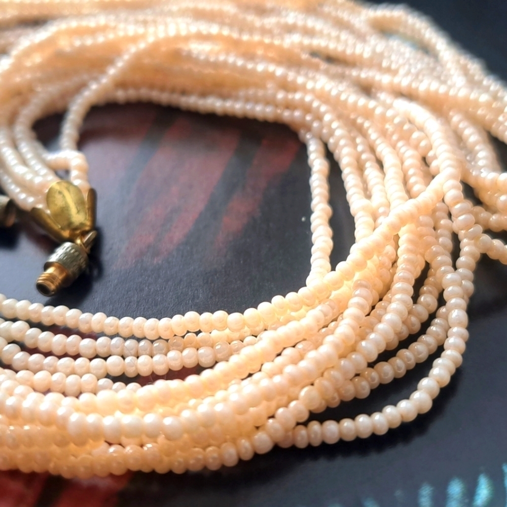 Multistrand mini seed necklace - Picture 2 of 7